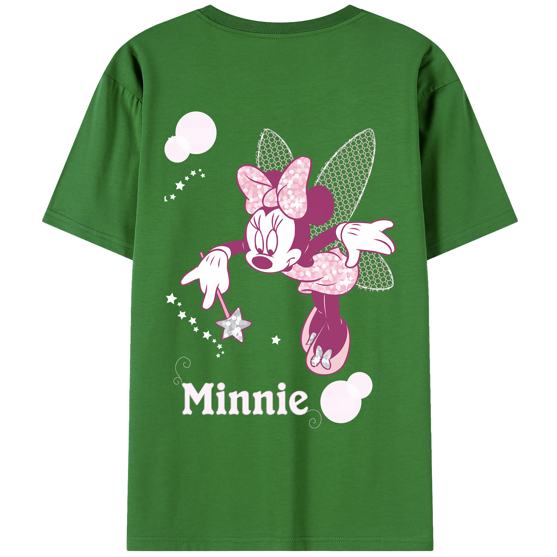 （画像用） ミッキーマウス Mickey Mouse レディース半袖Tシャツ(バックプリント)